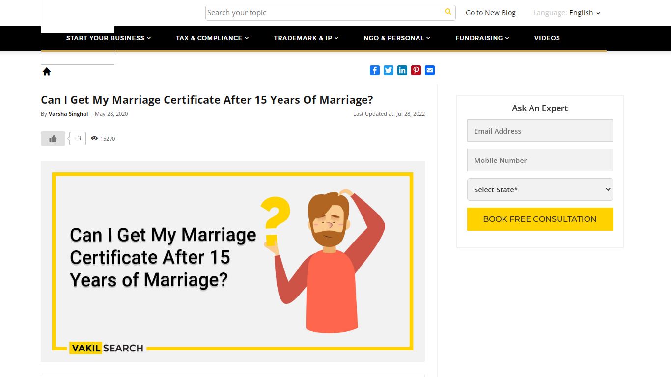 Can I Get My Marriage Certificate After 15 Years of Marriage?